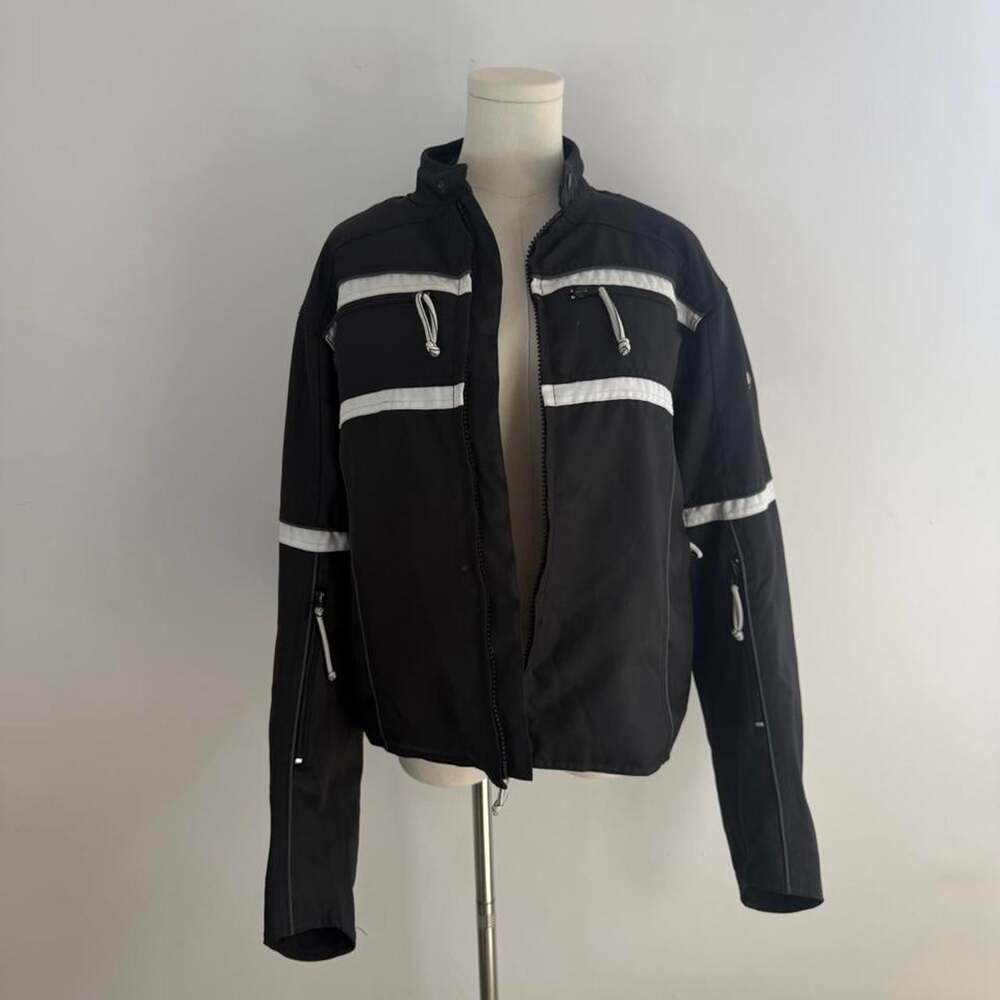 BILT Women’s Textile Motorcycle Riding Jacket in Black | Women’s Size 2XL - Picture 2 of 5